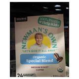 24 kcups exp 5/27 newmans own coffee special blend