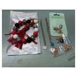 Keychain w/ tassel and Y & K monogram charms