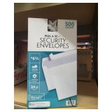 500 peel n stick security envelopes, no 6.75
