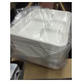 125 ct 10 inch 5 compartment paper  plates