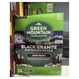 24ct kcups green mtn, dark roast exp 5/27