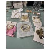 9 Pairs of earrings (2 are clip-Ons)