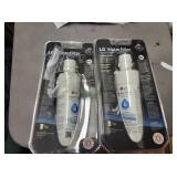 2 LG water filters LT1000P 1 is open