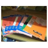 10 plastic tablecloths, assorted colors,