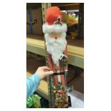 wood standing santa claus 2.5 ft tall