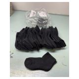 14 pr toddler ankle socks size 5.5 to 8.5 black
