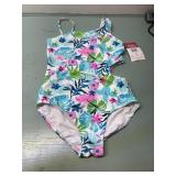 KANU girls size 14 bathing suit 1 piece