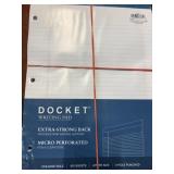 12 Docket letter size legal pads