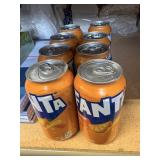 8 cans fanta orange exp 9/26