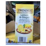 6 boxes lemon and ginger tea bags TWININGS BRAND