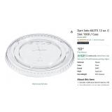 1000 Dart Clear Slotted lid for plastic cups