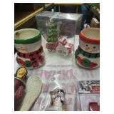 christmas, figuires, truck salt n pepper set, 2