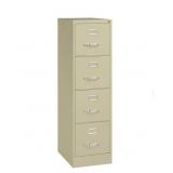 New - Hirsh 4 dr File Cabinet 22' letter Putty