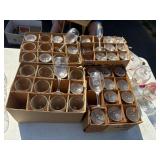 44 wine /champagne glasses with business advo