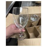 14 dozen drinking glasses stemmed