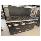VULCAN 10 burner commercial stove & double