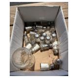 box of  20 salt n pepper shakers and 1 container