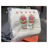 1 dozen small canvas tote bags 8'@