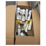 box of markiing yellow spray paint & applicator
