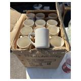36  white ceramic coffee mugs plain no advertising