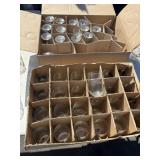 20 stemmed wine glasses, 24 wine tumblers