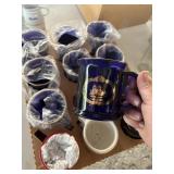 10 Blue cobalt Mugs town of niagra