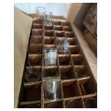 Apx 60 Shotglasses - half plain half advertising