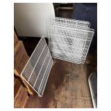 8 coated metal shelves 24' x 22.5'