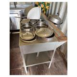 steam table 61'long X 30' deep X 34' tall