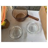2 tiny anchor hocking 12 oz casseroles with lids