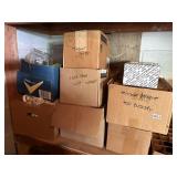 7 boxes of mostly stemware  glasses