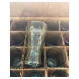 20 tiny coca cola glasses green 6oz