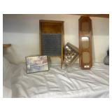 Vintage Washboard, Framed Art & Triple Photo Frame Vintage Washboard, Framed Art & Triple Photo Frame