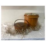 Vintage Wooden Buckets/Bins with Lids Vintage Wooden Buckets/Bins with Lids