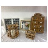 Vintage Wood 8 Drawer Spice Cabinet and other country decor Vintage Wood 8 Drawer Spice Cabinet and other country decor
