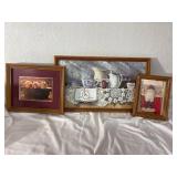 Framed Country Art Trio Pitchers, Babies & Nostalgia Framed Country Art Trio Pitchers, Babies & Nostalgia