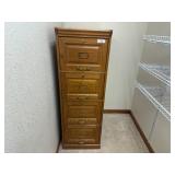 Oak 4-Drawer Vertical File Cabinet Oak 4-Drawer Vertical File Cabinet