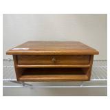 Oak Desktop Organizer with Open Shelf Storage Oak Desktop Organizer with Open Shelf Storage