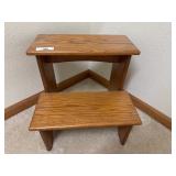 Oak 2-Step Wood Stool Oak 2-Step Wood Stool