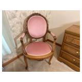Antique Carved Wood Armchair Antique Carved Wood Armchair