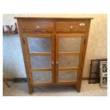 Oak Pie Safe with Punched Tin Panels Oak Pie Safe with Punched Tin Panels