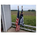 U.S. Flag & Detroit Tigers Flag (Combo Lot) U.S. Flag & Detroit Tigers Flag (Combo Lot)