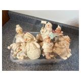 Snowfolk Figurines All White Theme Snowfolk Figurines All White Theme