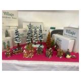 Dept 56 Village Buildings and Snowy Trees Dept 56 Village Buildings and Snowy Trees