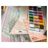 Quilting Rulers & Thread Lot Quilting Rulers & Thread Lot