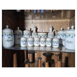 Vintage German Ceramic Canister Set Vintage German Ceramic Canister Set