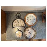 4 Decorative Clocks 4 Decorative Clocks