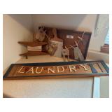 Wooden Laundry Decor Lot Wooden Laundry Decor Lot