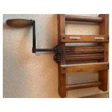 Primitive Wood Fruit Hopper/Crank Primitive Wood Fruit Hopper/Crank