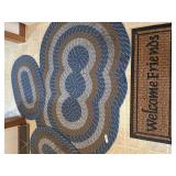 3 Braided Rugs, 1 Welcome Mat 3 Braided Rugs, 1 Welcome Mat